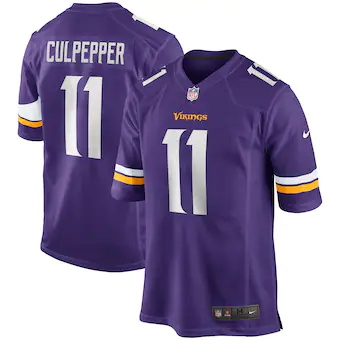 mens nike daunte culpepper purple minnesota vikings game re